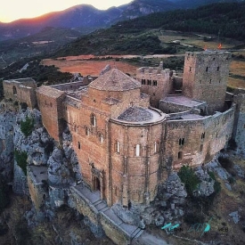 Loarre castle view aerial